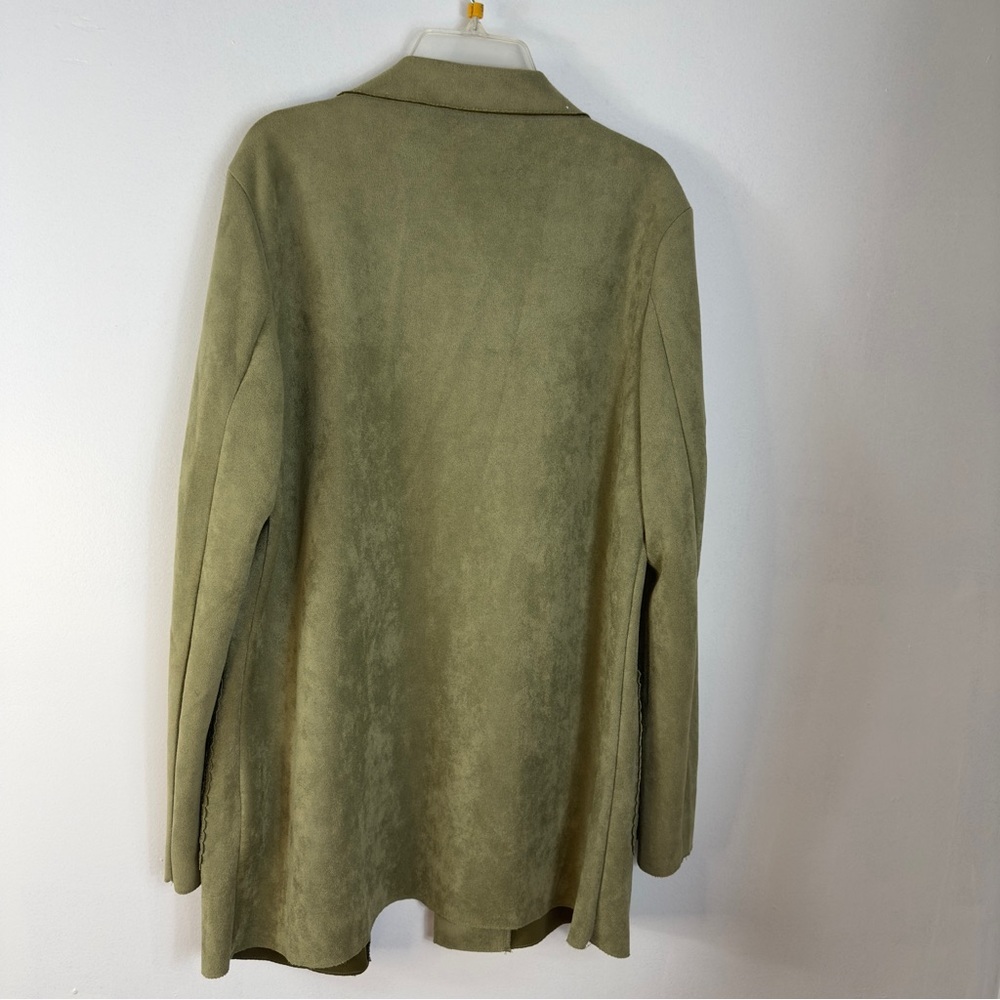Solltaaire small green 19 p2p 28-1/2 length. Blazer jacket beautiful preowned - Picture 7 of 9